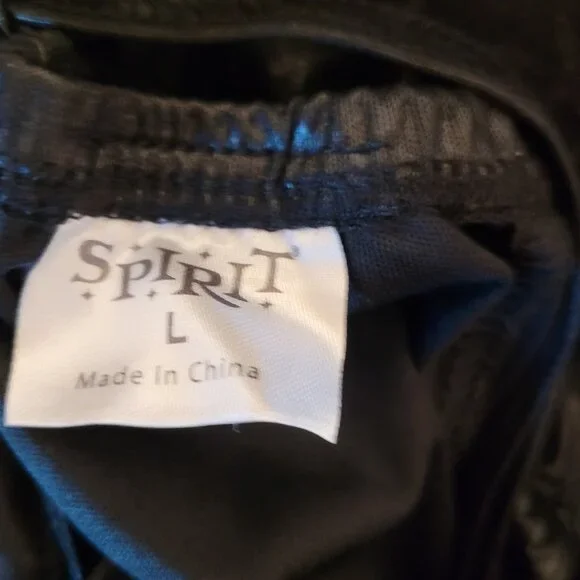 Spirit Halloween Black Widow Costume Dress Long Sleeves Pullover Style - Picture 4 of 4